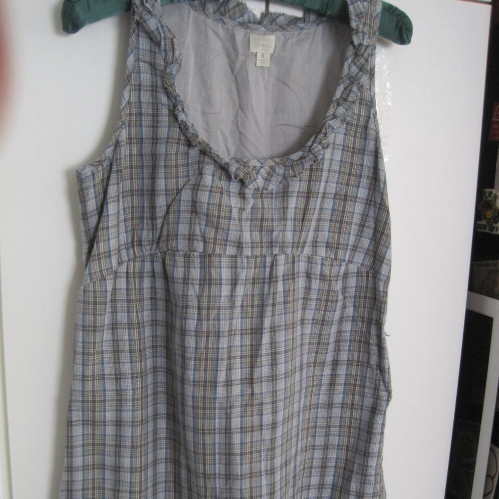 Plaid Converse One Star Summer Dress w/ Privacy Liner - Size 6.